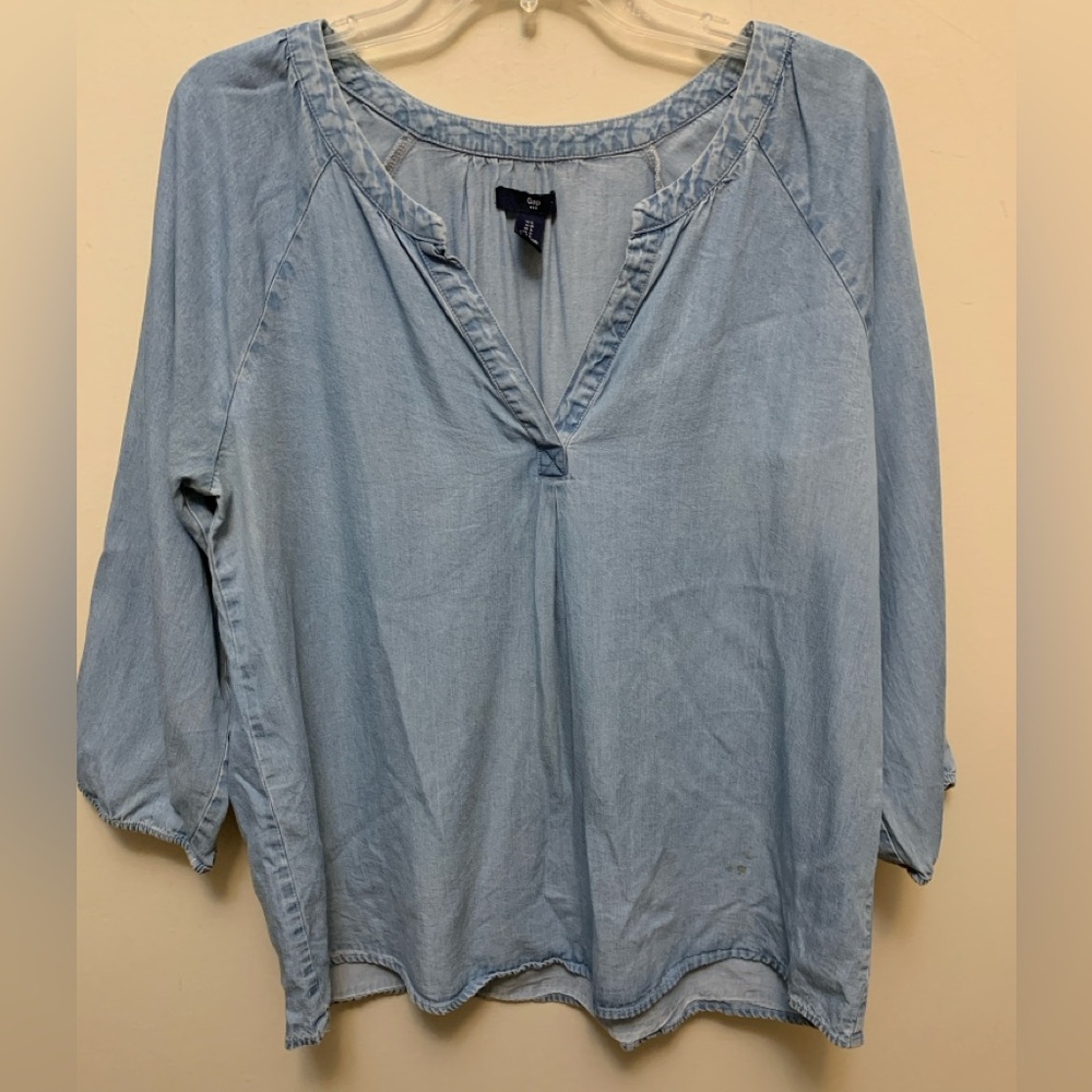 GAP Lyocell Denim Blouse